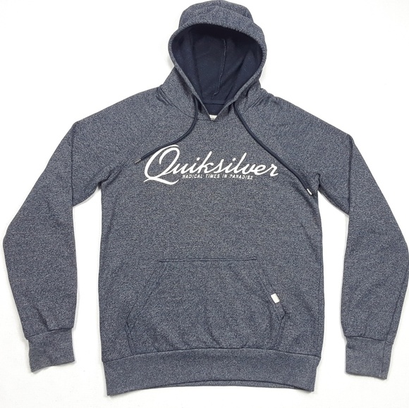 Quiksilver Other - Quiksilver Mens Sz Small Hooded Sweater Embroidery